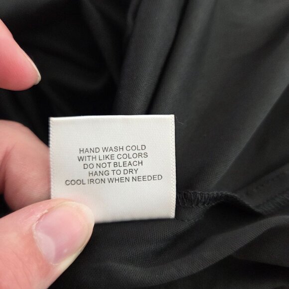 Modcloth Womens Black Mesh Floral Embroidered Dress Size L Feminine Fairy Whimsy - Picture 7 of 12